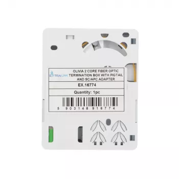 Extralink Olivia Fiber Optic Box, 2 Splices, with Pigtail and SC/APC Adapter