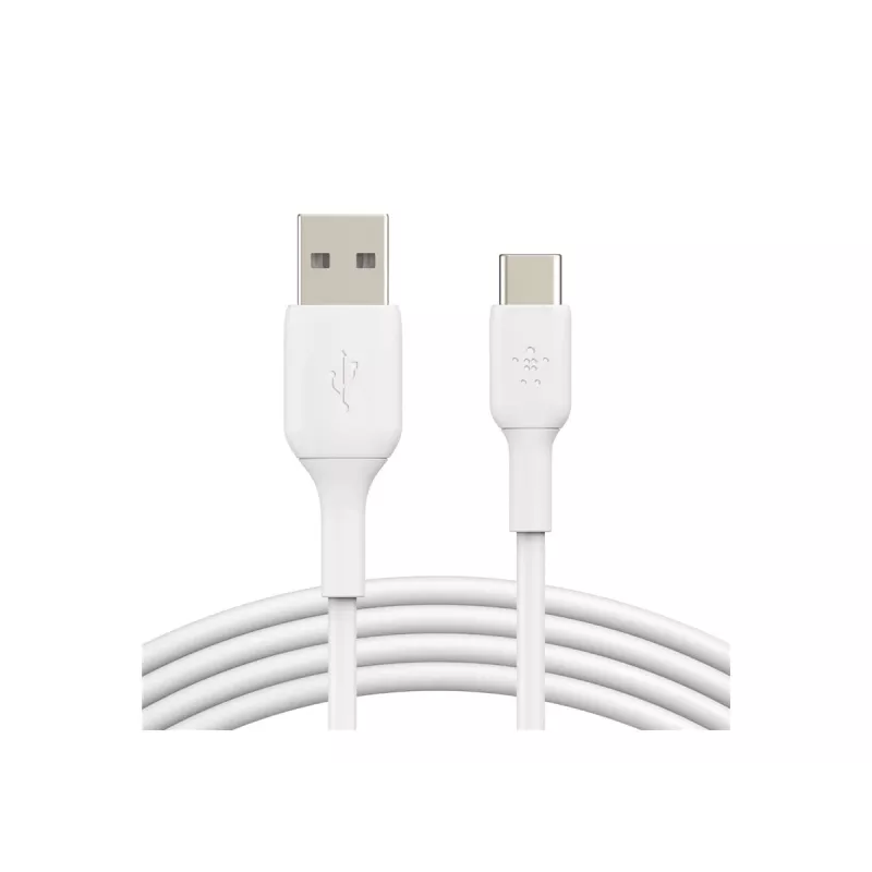 Cable PVC USB-C to USB-A 15 cm White