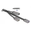 DeLOCK 64303 USB 3.2 Gen 1 Type-C Hub 5000 Mbit/s Grey