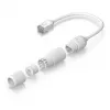 Networking Cable Ubiquiti UACC-Cable-Extender-C6A RJ-45 Cat6a 0.185 m White
