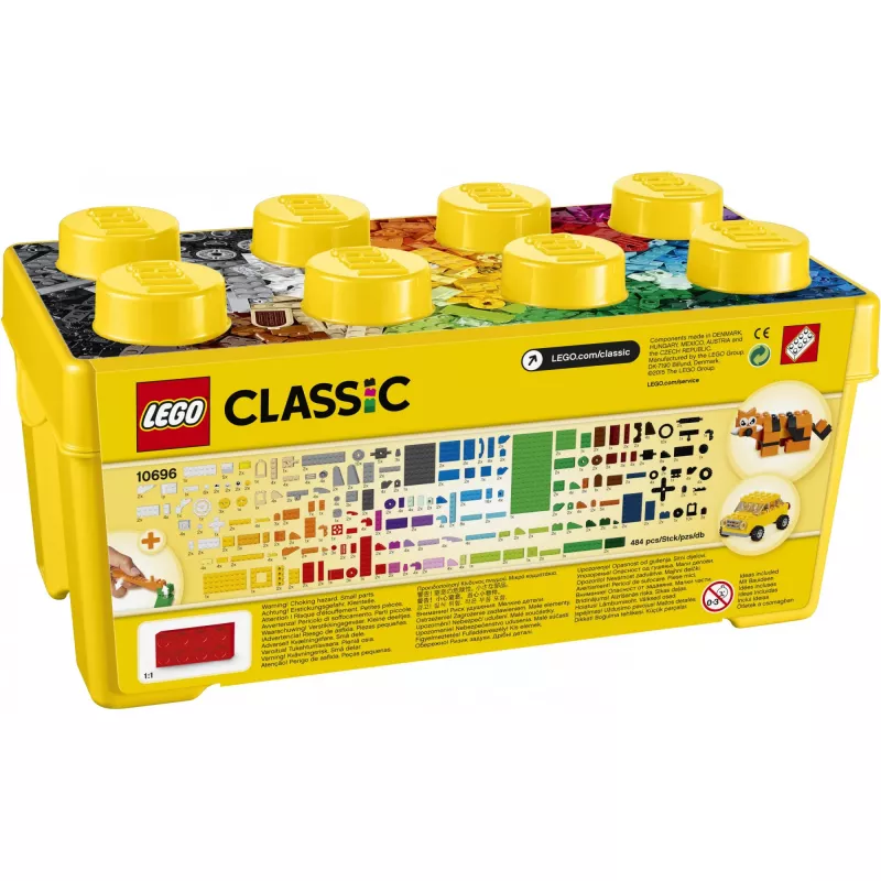 LEGO 10696 Classic Medium Creative Brick Box Easy Toy Storage Colourful Bricks Building Set Toys for Kids Boys & Girls Aged 4 Plus Years Old with