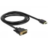 Video Cable Adapter DeLOCK 85583 1.5m DVI-D HDMI Type A Black
