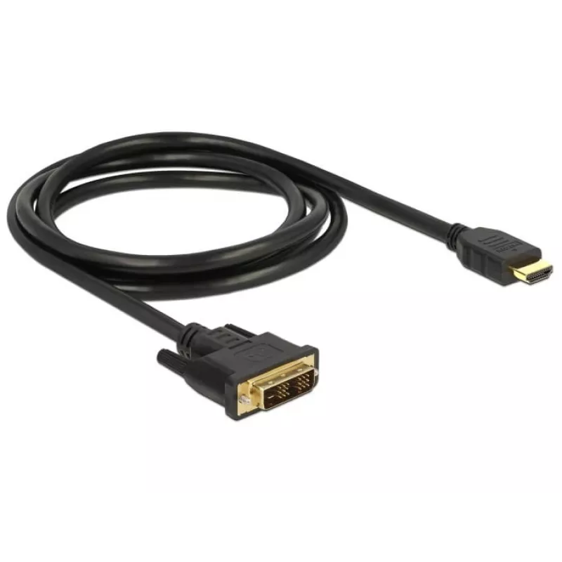 Video Cable Adapter DeLOCK 85583 1.5m DVI-D HDMI Type A Black
