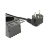 Power distribution unit GEMBIRD EG-PDU-014 — 8× Type F outlets, 16 A, 3 m cable, 1U rack, 3680 W, black
