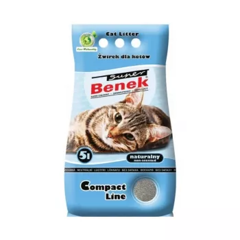 Clumping Cat Litter Super Benek Certech Super Benek Compact, bentonite granules, 5 L, fast-absorbing, odor elimination