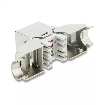 Keystone RJ45 Module DELOCK 90374 Cat.6A 90° Tool-free