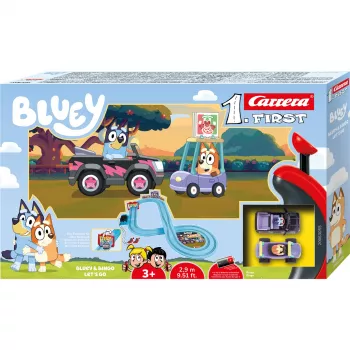 Inflatable Children's Play Pool CARRERA Bluey & Bingo Let's Go 2.9 m