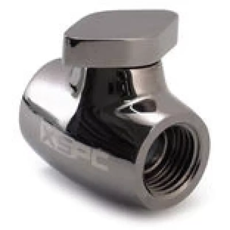 Ball valve XSPC G1/4, brass body with black-chrome finish, model WASC-504