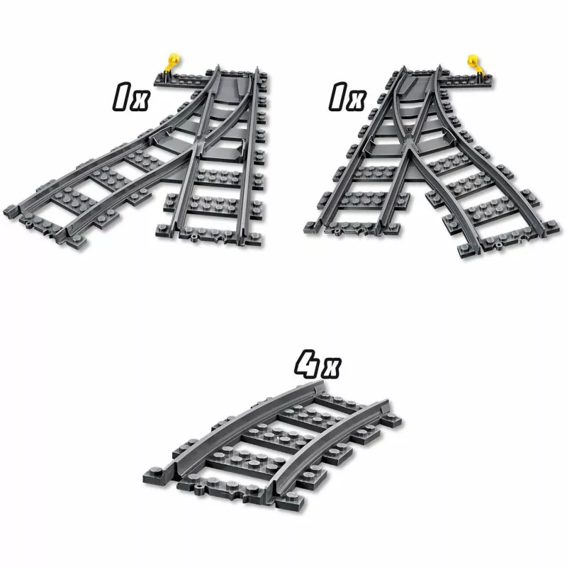 Construction toy set LEGO City 60238 – railway switch and accessories for playsets
