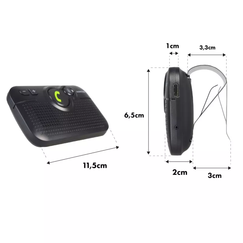 Headphones Audiocore Car Handsfree kit BT 5.0 A2DP autostart AC47