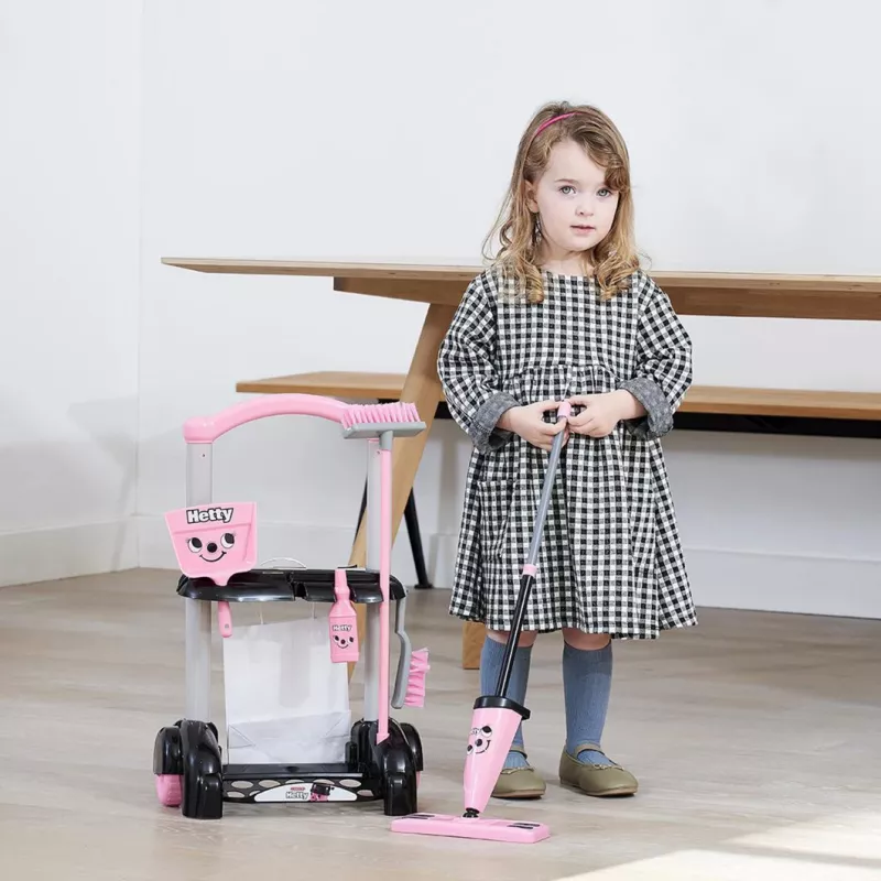 Toy cleaning trolley CASDON Hetty children's household appliance pink