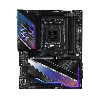 Motherboard ASROCK MK X870E NOVA WIFI AMD X870E Socket AM5 ATX, DDR5, 4x DIMM, 256GB, Wi‑Fi 7, BT 5.4, 5Gb LAN, PCIe Gen5 M.2