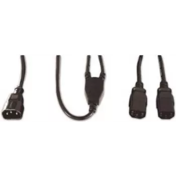 Power cable Tecline 580490 Black 1.8 m C13 coupler 2 x C13 coupler