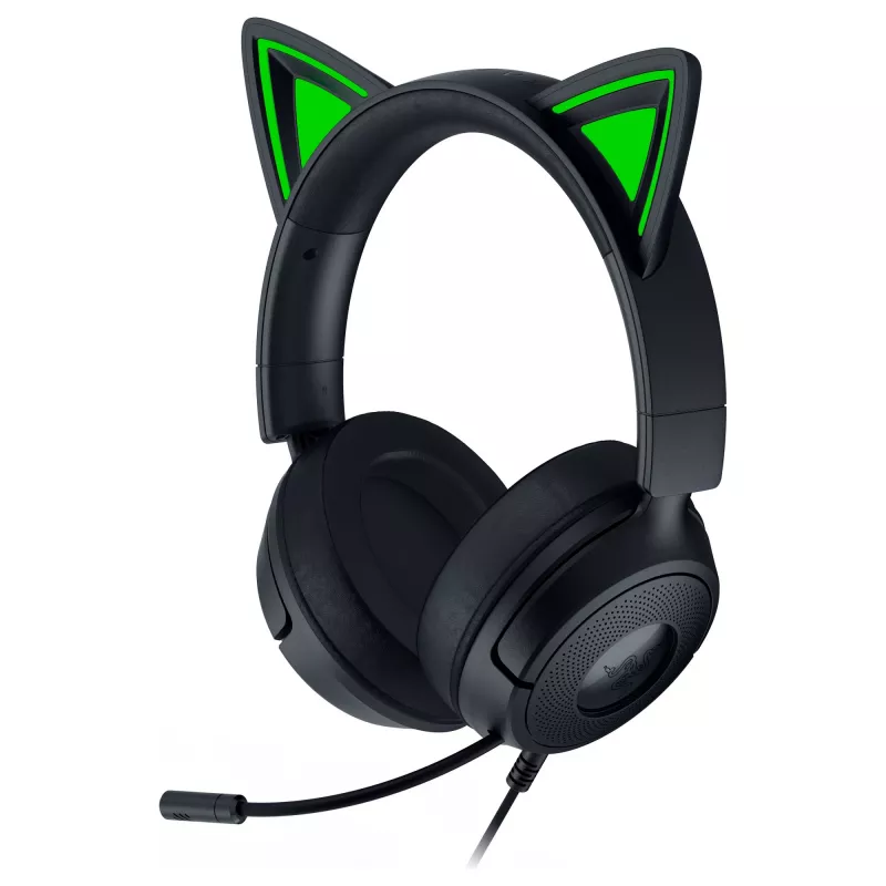 Wired gaming headset Razer Kraken Kitty V3 X — on-ear, integrated microphone