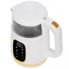 Electric kettle Adler AD 1305WG — 1.7 L, 2200 W, glass/plastic, white/gold/transparent