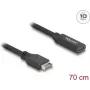 DeLOCK USB Cable Type-E Key A 20 pin male to USB Type-C female 70 cm