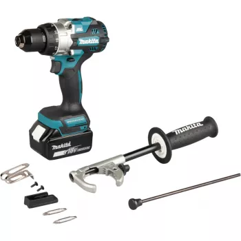 Cordless Impact Drill Driver DHP492RTJ, 18Volt (Blue/black, 2x Lithium-Ion-Battery 5,0Ah, MAKPAC Gr.2)
