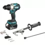 Cordless Impact Drill Driver DHP492RTJ, 18Volt (Blue/black, 2x Lithium-Ion-Battery 5,0Ah, MAKPAC Gr.2)