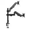 Maclean 2 monitor mount, gas spring, 17-32, 2-10kg, black, MC-136