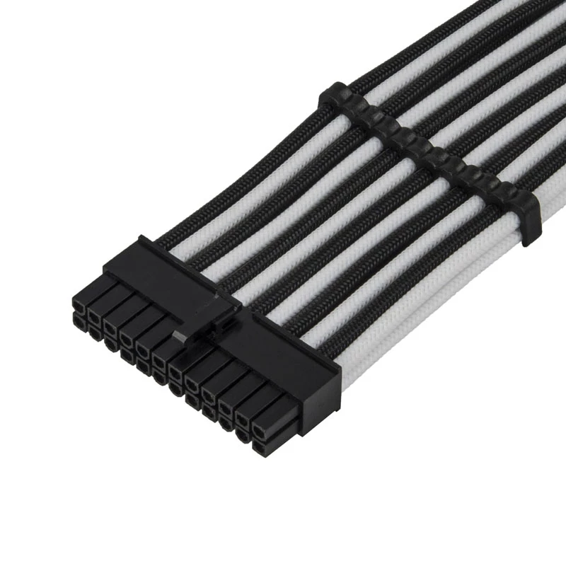 ATX extension cable SILVERSTONE SST-PP07E-MBBW 30 cm black/white