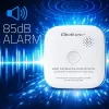 Wireless smoke detector QOLTEC model 52653 with 85 dB battery alarm