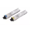 SFP WDM fiber transceiver pair Extralink 1.25G 1310/1550nm single‑mode 3km SC DOM