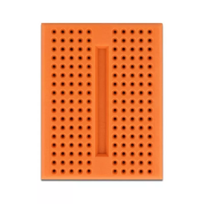 Breadboard DELOCK 18319, plastic prototype board, orange, 36×46×10 mm