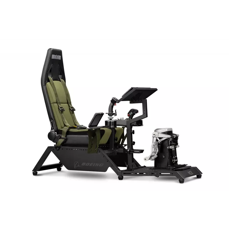 Cockpit seat by next level racing Flight Simulator Boeing Military 396055 — dedicated flight simulation seat compatible with yokes and pedals