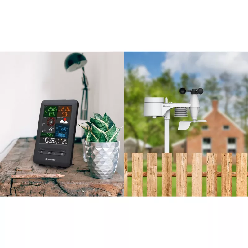 Digital Weather Station Bresser Optics 7002525 Indoor Outdoor Thermometer