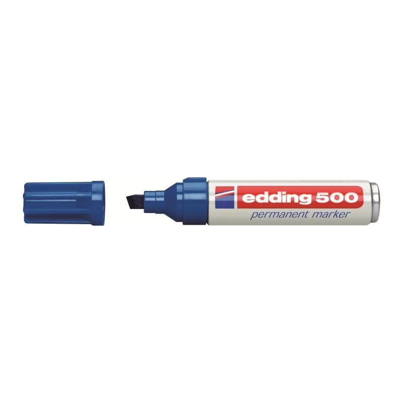 Permanent Marker Edding 500 Chisel Tip Blue