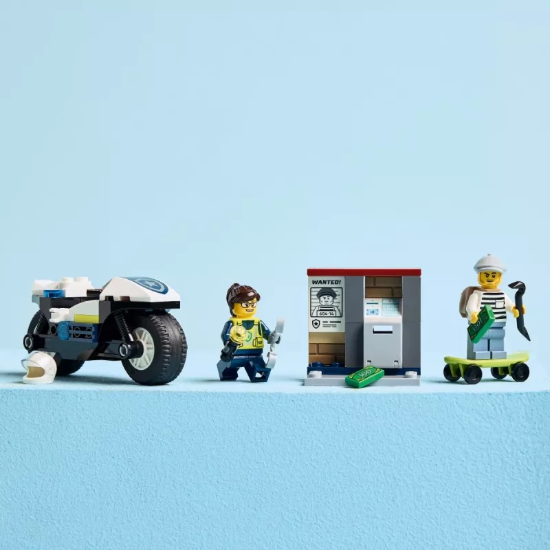 LEGO City Police Motorcycle Chase set 60455 — 65 pieces, 2 minifigures, ages 4+