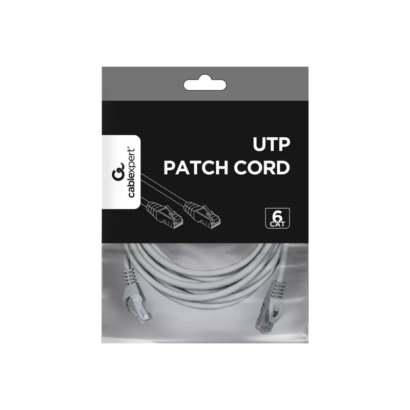 Gembird PP6U-5M networking cable Grey Cat6 U/UTP (UTP)