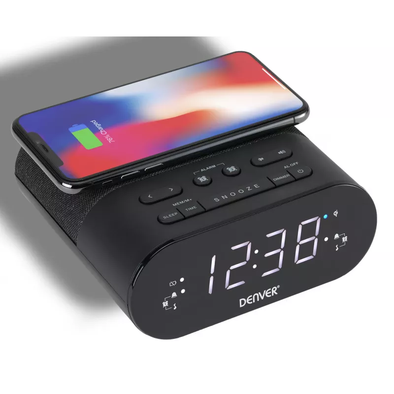 Denver CRQ-107 Digital alarm clock Black