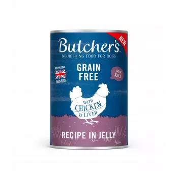 Wet Dog Food butcher's Original Recipe in Jelly 400 g — Chicken, Adult