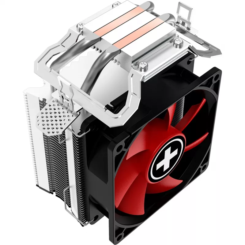 Xilence A402 Processor Cooler 9.2 cm Black, Red, Silver