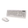 Wireless keyboard and mouse set Tellur TLL491171 with nano USB receiver, cream