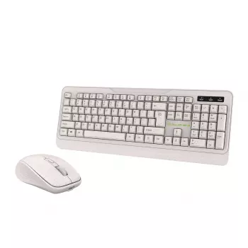 Wireless keyboard and mouse set Tellur TLL491171 with nano USB receiver, cream