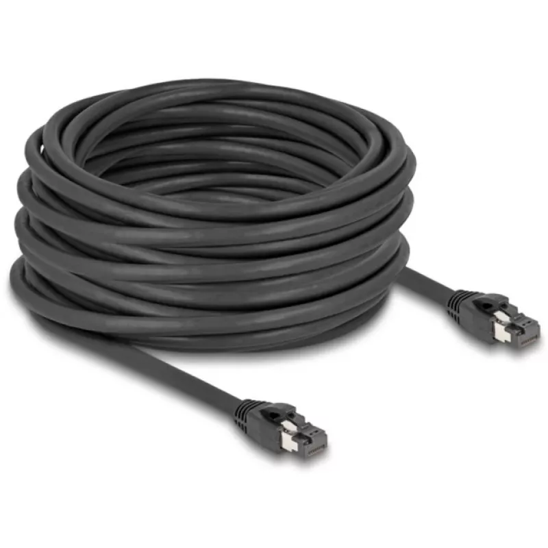 Network Cable DeLOCK RJ45 Cat.8.1 15m Black