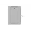 Lanberg WF03-5309-10S 9U Wall-Mount Rack Cabinet 19 inch 540x350 mm Grey Tempered Glass Door Flat-Pack