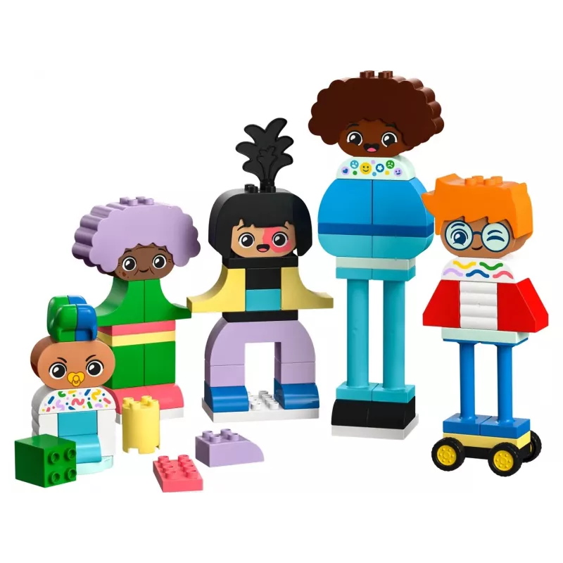 Construction toy LEGO DUPLO 10423 buildable people set, 71 pieces, for ages 3+, figures 260 mm height