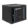 Qoltec 54466 9U 19 inch Open Frame Rack Cabinet, 60 kg Load Capacity, Black