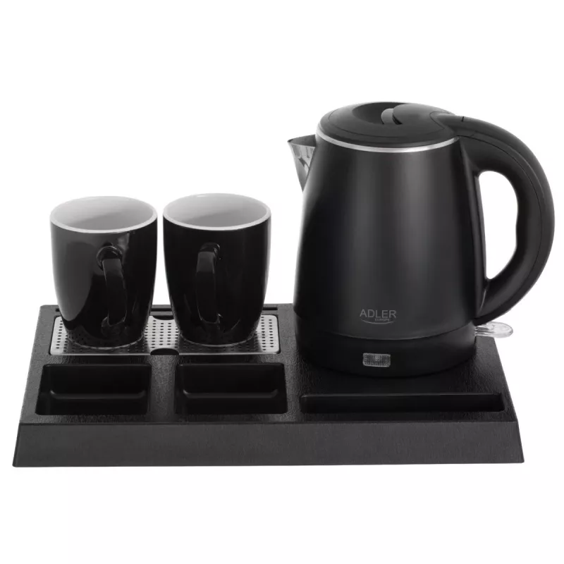 Electric kettle Adler AD 1387, 1 L capacity, 220–240V, 1000–1300W, white