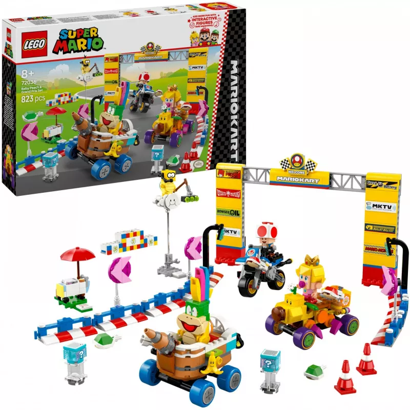 Bricks Mario Kart - Baby Peach & Grand Prix Set
