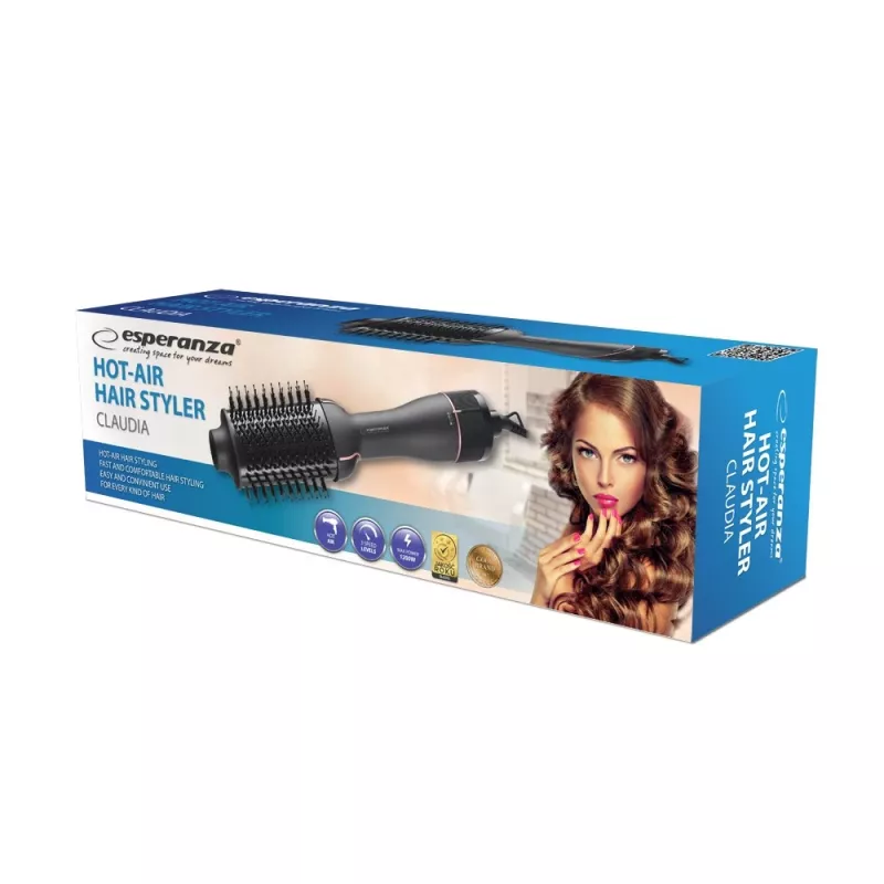 Hot-air brush Esperanza EBL015 1200W, 5 cm rotating head, 3 speeds, 1.8 m cord