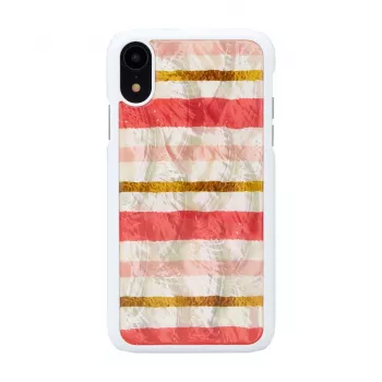 Protective smartphone case iKins for iPhone XR — Short Cake design, white