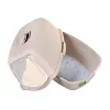 Litter box DIAMENTIQ BAYA, plastic, reversible doors, 55.5×40×38.7 cm, beige