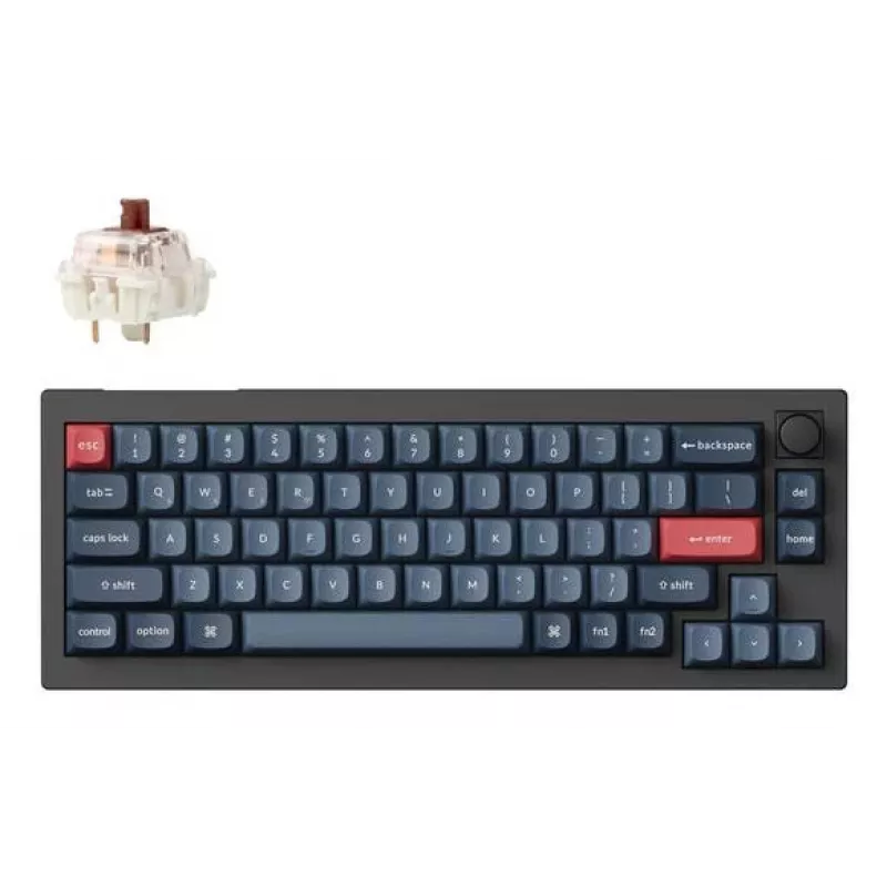 Mechanical keyboard Keychron V2 MAX with Gateron Jupiter Brown switches, black, US layout