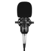 PC microphone MEDIA-TECH MT397S — wired, XLR in, 20–20000 Hz, 150 Ω, -32 dB, 2.4 m cable, desktop stand, black