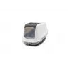 Covered cat litter box Savic Nestor White-Black 56×39×38.5 cm, plastic