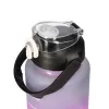 Extralink Motivational Water Bottle 3W1 Set Pink-Black 2000ML+900ML+300ML